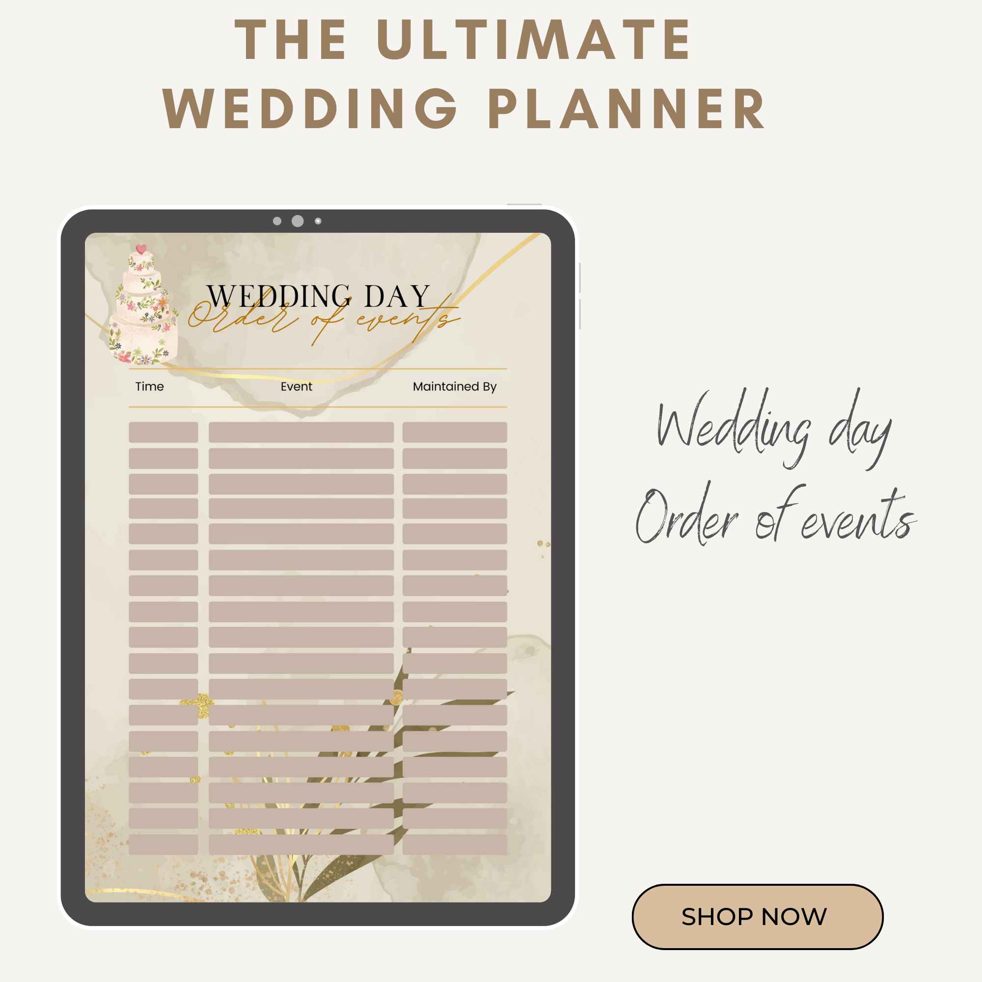 Wedding Planner Printable